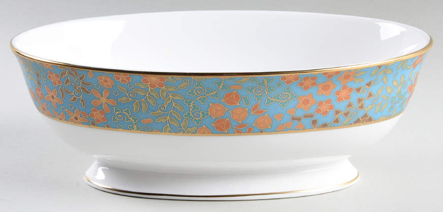 Gilded Tapestry 9" Oval Vegetable Bowl by Lenox-1