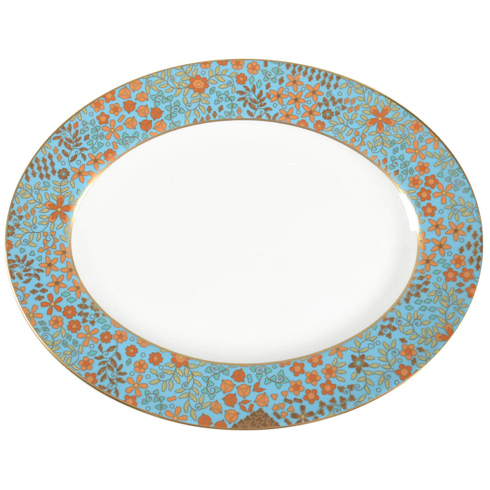 Gilded Tapestry 13" Oval Serving Platter by Lenox-1