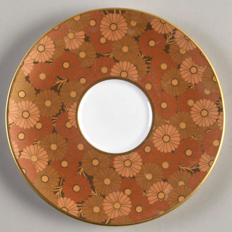 Gilded Tapestry Saucer for Espresso Cup by Lenox-1