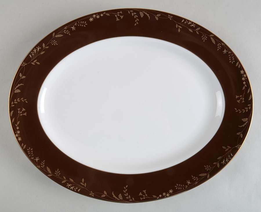 Golden Bough 13" Oval Serving Platter by Lenox-1