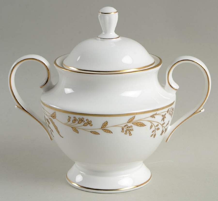 Golden Bough Sugar Bowl & Lid by Lenox-1
