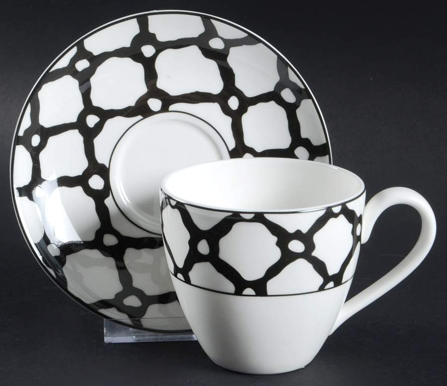Exeter Road Flat Cup & Saucer Set by Lenox-1