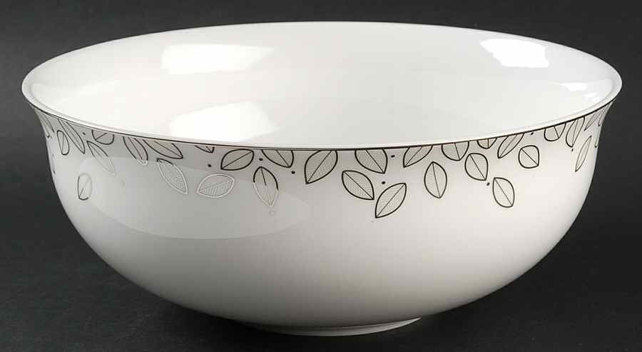 Platinum Leaf 9" Round Serving Bowl by Lenox-1