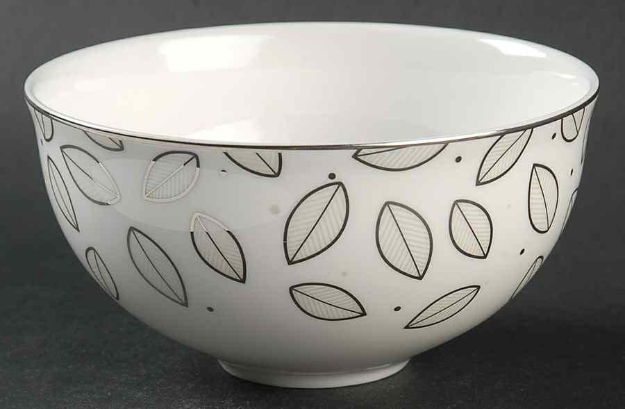 Platinum Leaf Dessert Bowl by Lenox-1