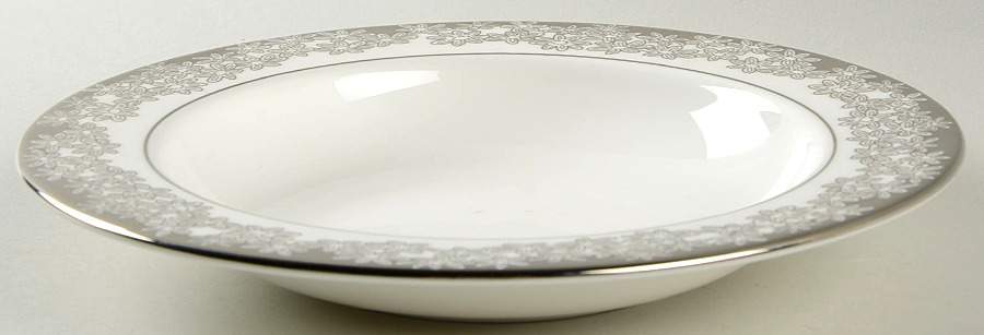 Silver Bouquet 9" Soup/Pasta Bowl by Lenox-1