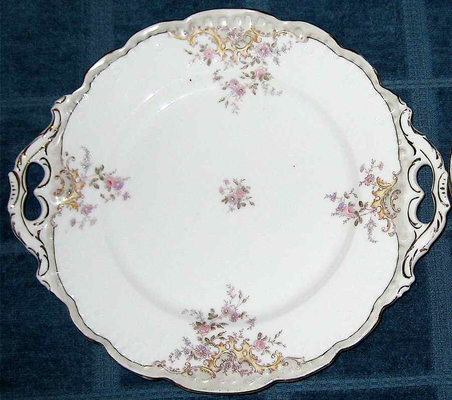5287 Handled Cake Plate by Lazarus Straus & Sons-1