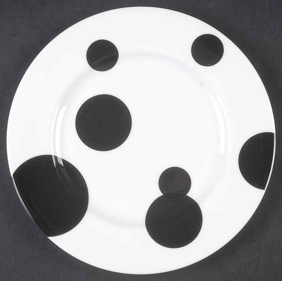 Circ Black Salad Plate by Lenox-1