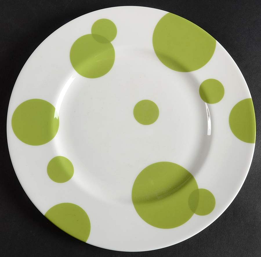 Circ Green Accent Luncheon Plate by Lenox-1