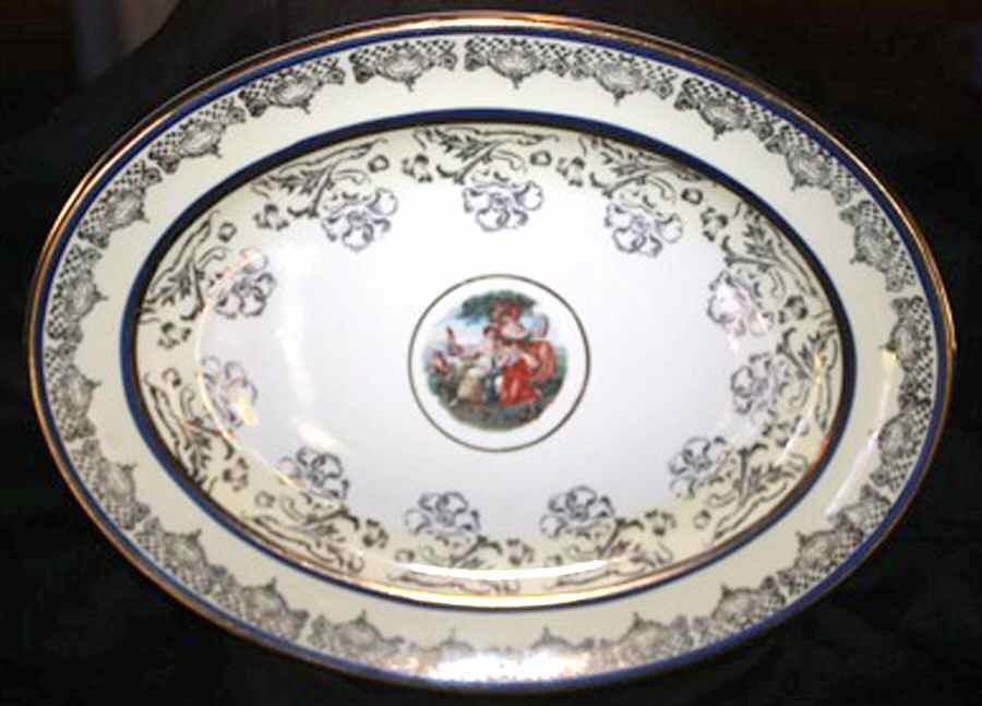 LP34 14" Oval Serving Platter by La Petite China-1