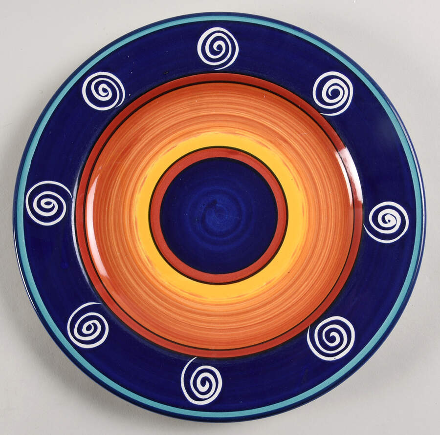 Morocco Dinner Plate by Living Art-1