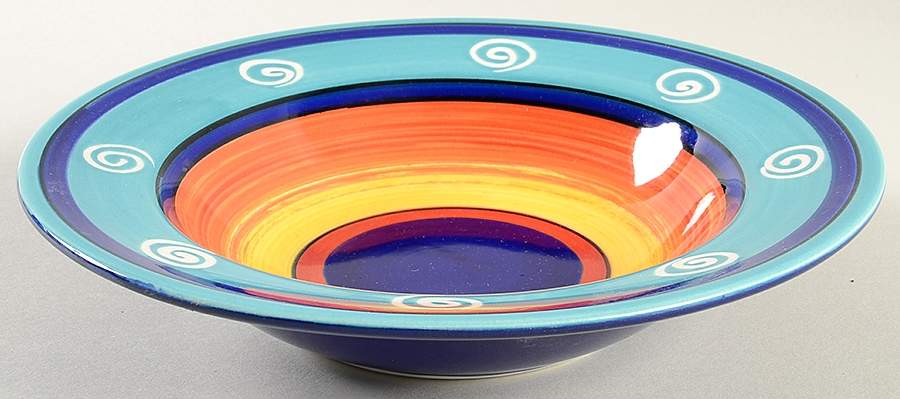 Morocco Rim Soup Bowl by Living Art-1
