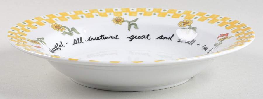 Robin Woods Country Rim Soup Bowl by Lynn's China-1
