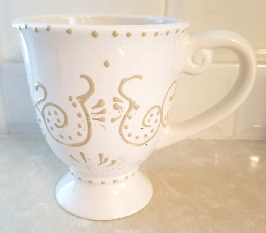 J'Adore Pearl White Mug by Laurie Gates-1