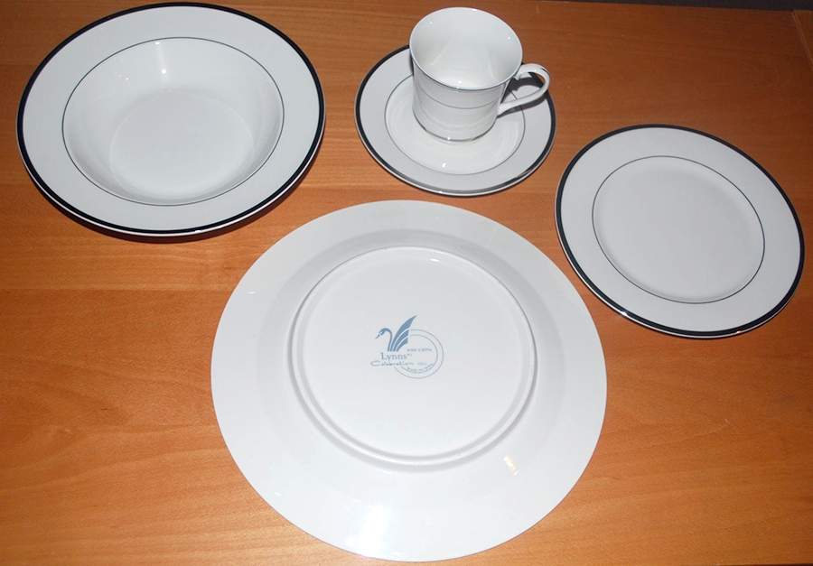 Celebration Footed Cup & Saucer Set by Lynn's China-1
