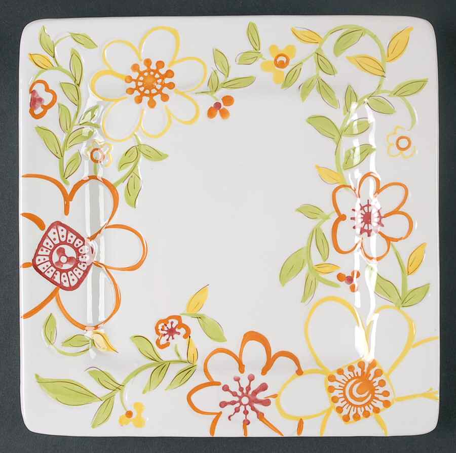 Tess Square Salad Plate by Laurie Gates-1