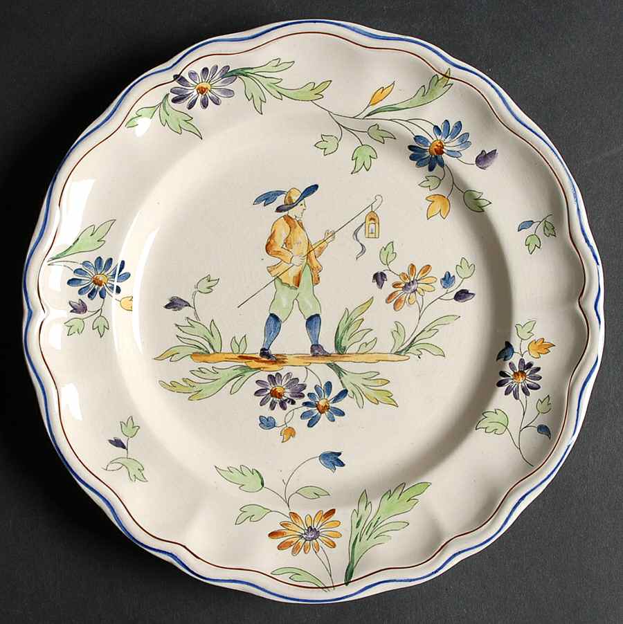 Moustiers Luncheon Plate by Longchamp-1