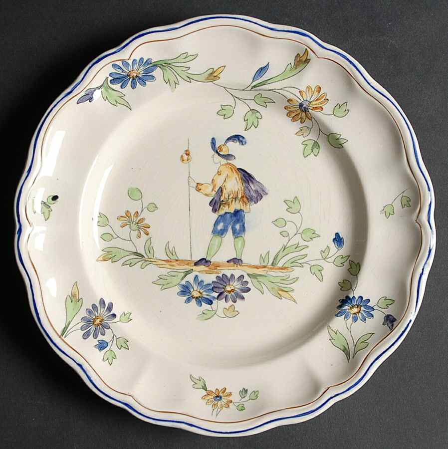 Moustiers Luncheon Plate by Longchamp-1