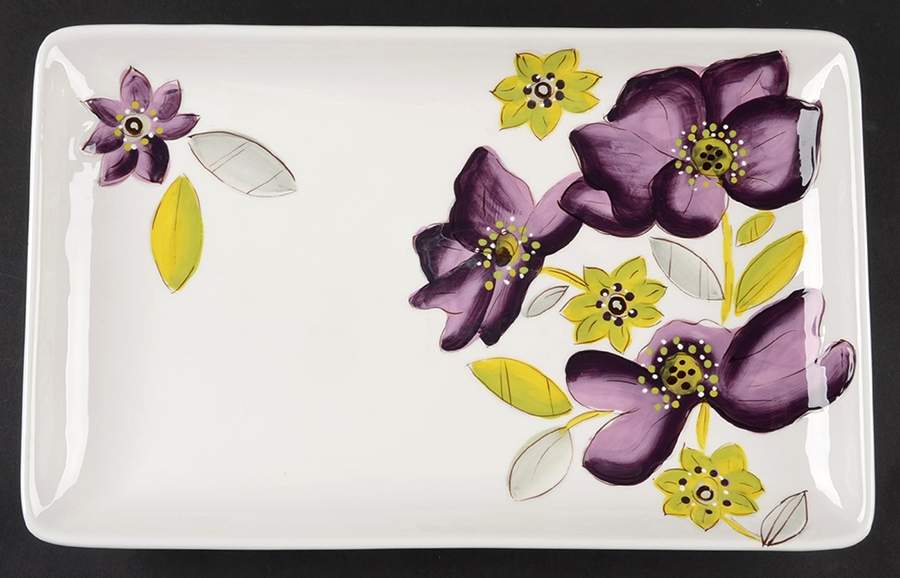 Anna Lily 14" Rectangular Serving Platter by Laurie Gates-1