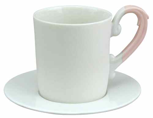 Miix Pink Espresso Cup and Saucer Set by Lynn's China-1