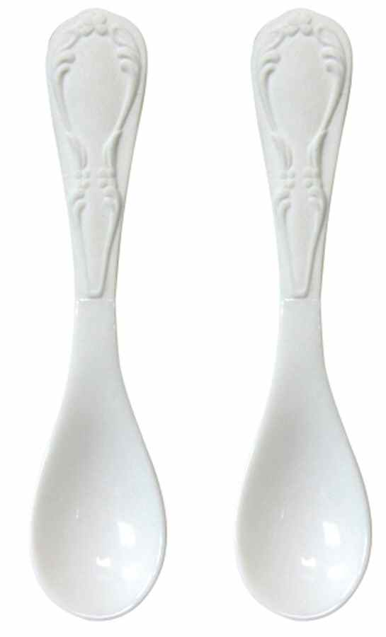 Miix White Chinese Teaspoon by Lynn's China-1