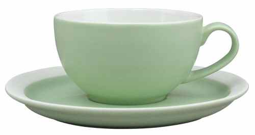 ER-GO Flat Cup & Saucer Set by Lynn's China-1