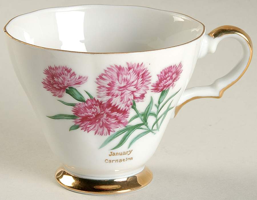 Flower of the Month Footed Cup by Lefton-1