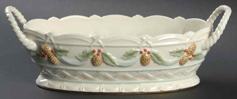 Pine Cone Oval Basket by Lenox-1