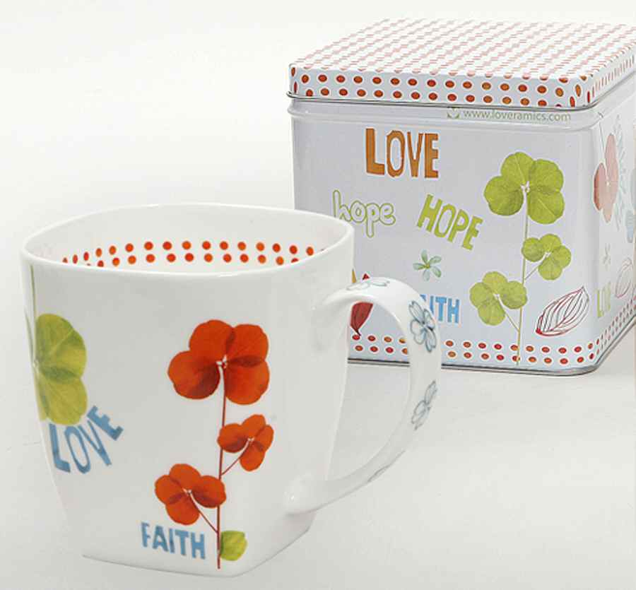 Lucky Charm Mug in a Tin Gift Box by Lynn's China-1