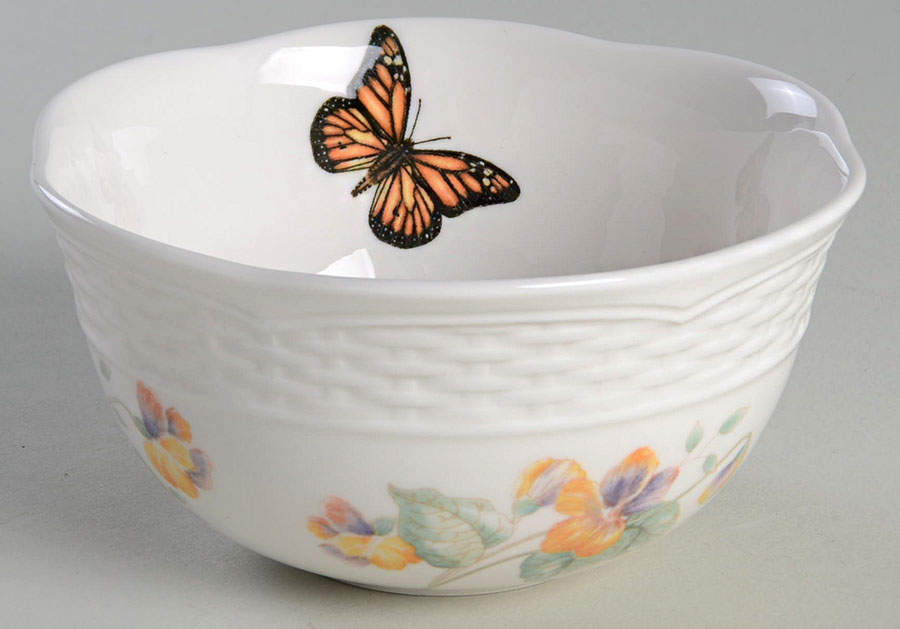 Butterfly Meadow Basket Dessert Bowl by Lenox-1