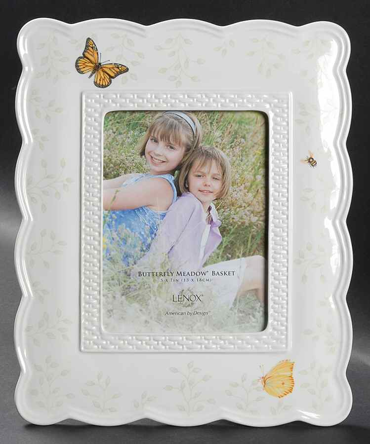 Butterfly Meadow Basket Frame-Holds 5" X 7" by Lenox-1