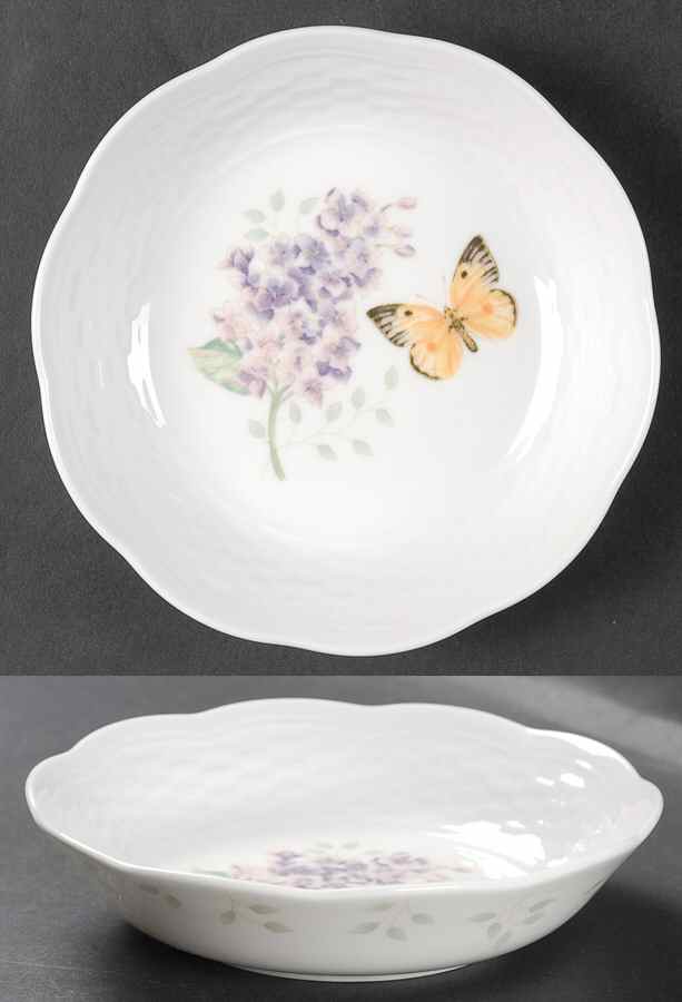 Butterfly Meadow Basket Fruit/Dessert (Sauce) Bowl by Lenox-1