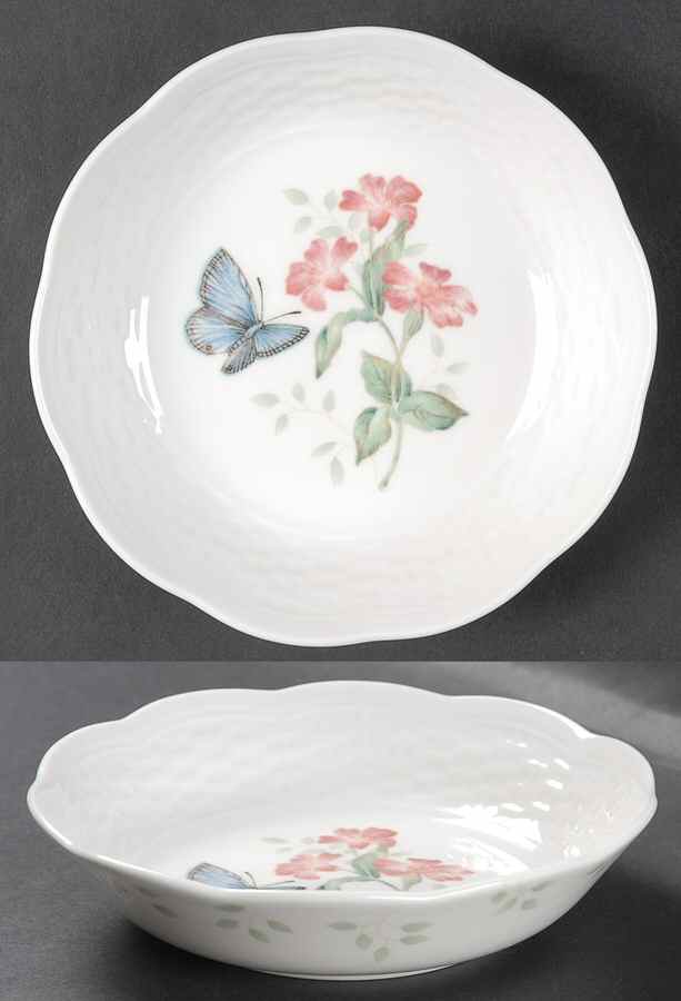 Butterfly Meadow Basket Fruit/Dessert (Sauce) Bowl by Lenox-1