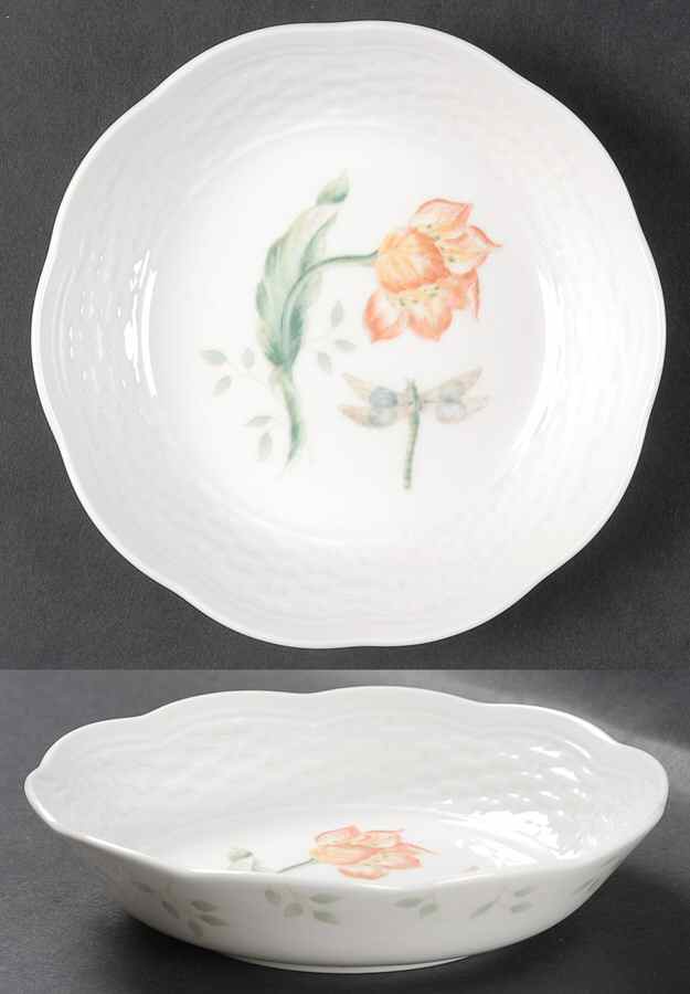 Butterfly Meadow Basket Fruit/Dessert (Sauce) Bowl by Lenox-1
