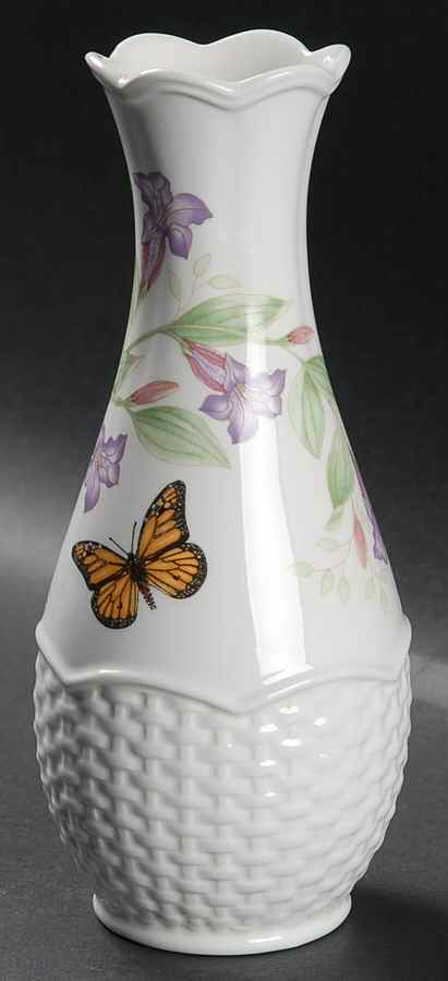 Butterfly Meadow Basket 7" Bud Vase by Lenox-1