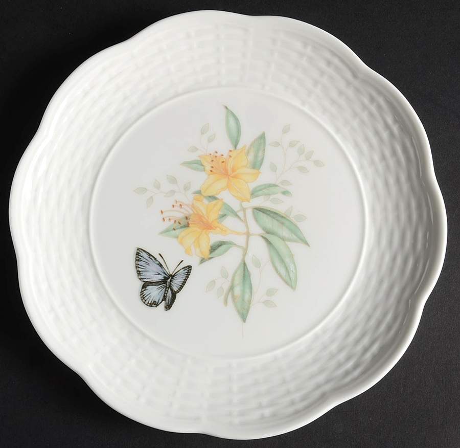 Butterfly Meadow Basket Dessert/Pie Plate by Lenox-1