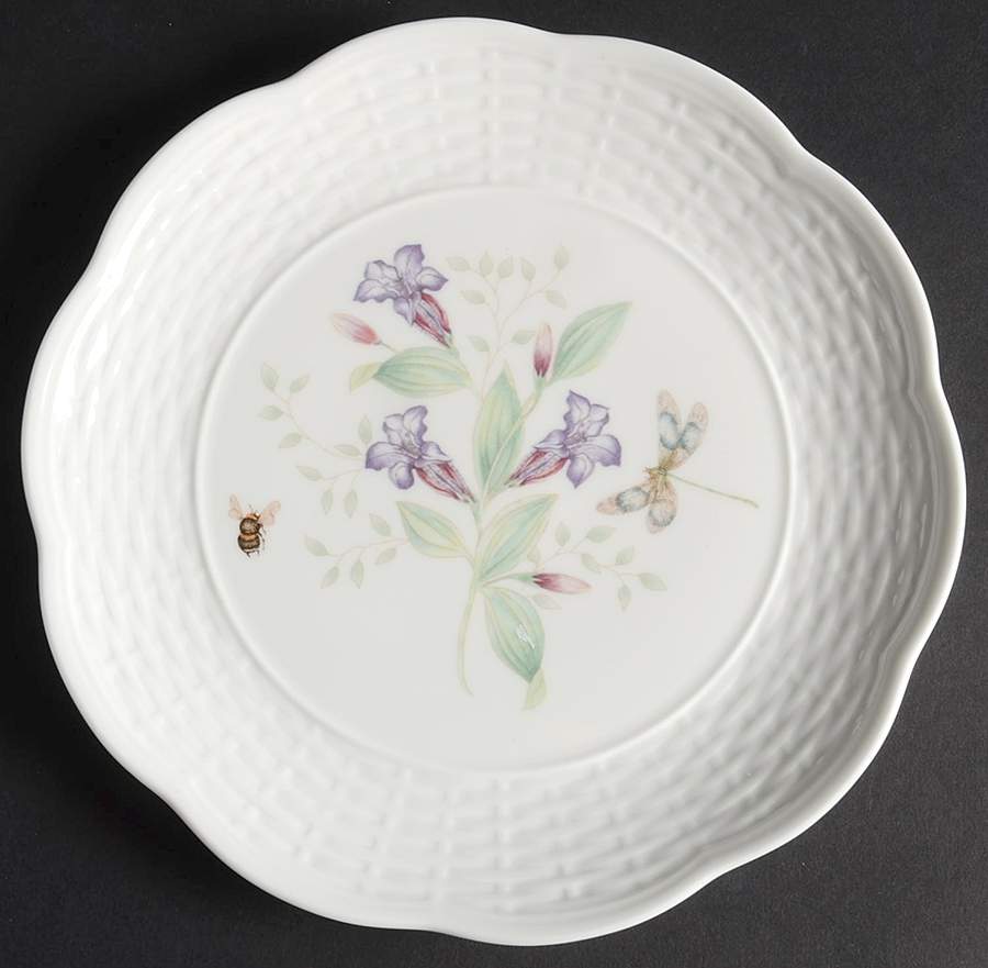 Butterfly Meadow Basket Dessert/Pie Plate by Lenox-1