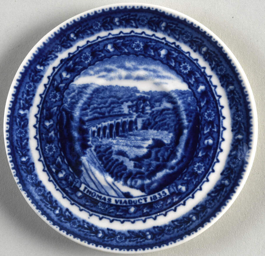 Baltimore & Ohio Railroad Saucer for Demitasse Cup by Lamberton-1