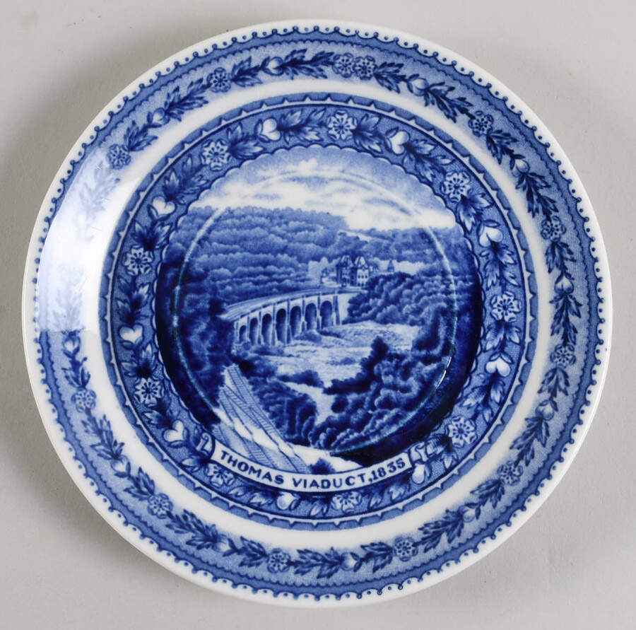 Baltimore & Ohio Railroad Saucer for Flat Cup by Lamberton-1
