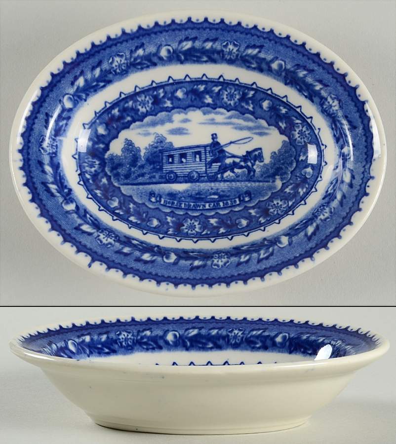 Baltimore & Ohio Railroad Oval Fruit/Dessert Bowl by Lamberton-1