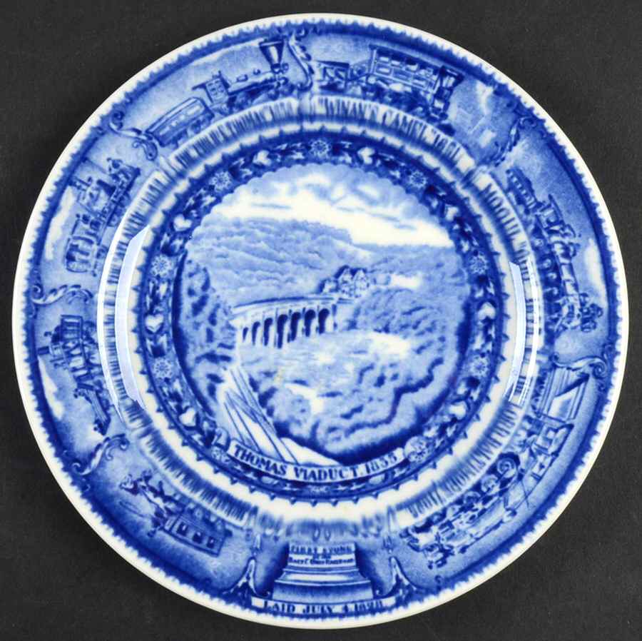 Baltimore & Ohio Railroad Bread & Butter Plate by Lamberton-1