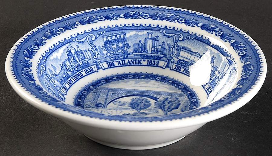 Baltimore & Ohio Railroad Rim Fruit/Dessert (Sauce) Bowl by Lamberton-1