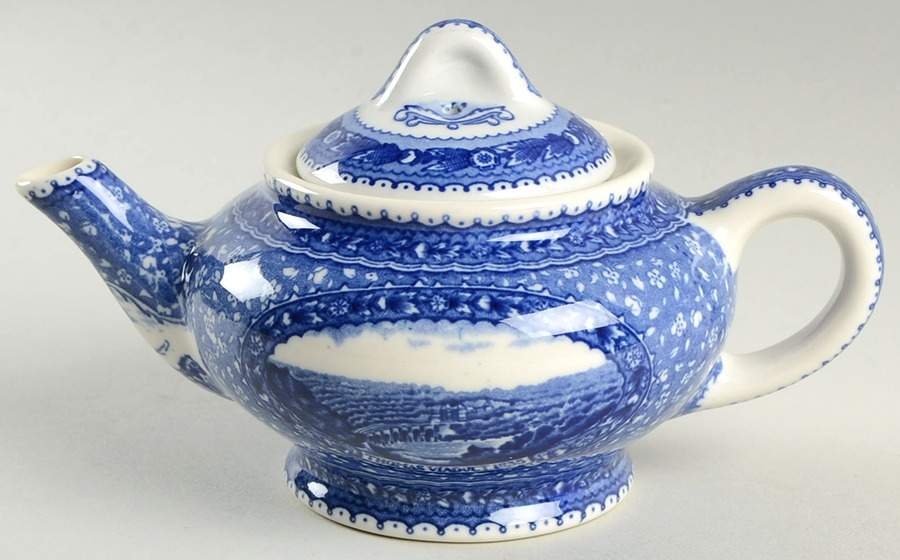 Baltimore & Ohio Railroad Individual Teapot & Lid by Lamberton-1