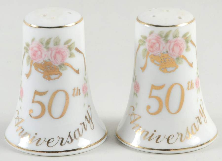 Anniversary Salt & Pepper Set by Lefton-1