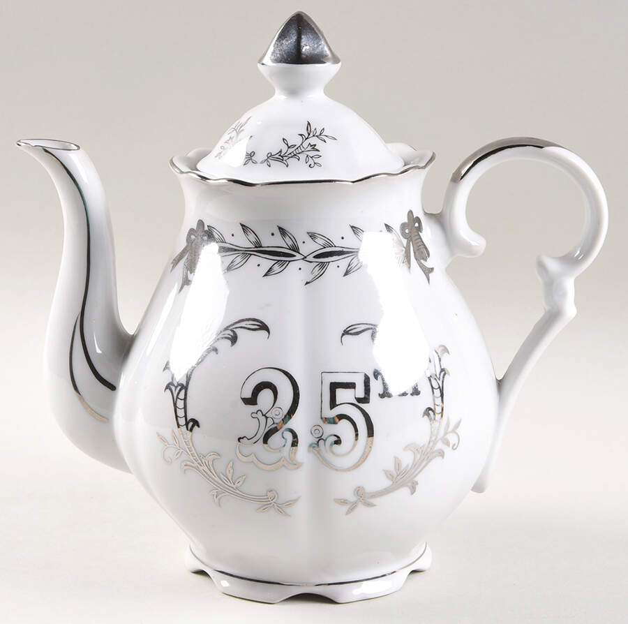 Anniversary Teapot & Lid by Lefton-1