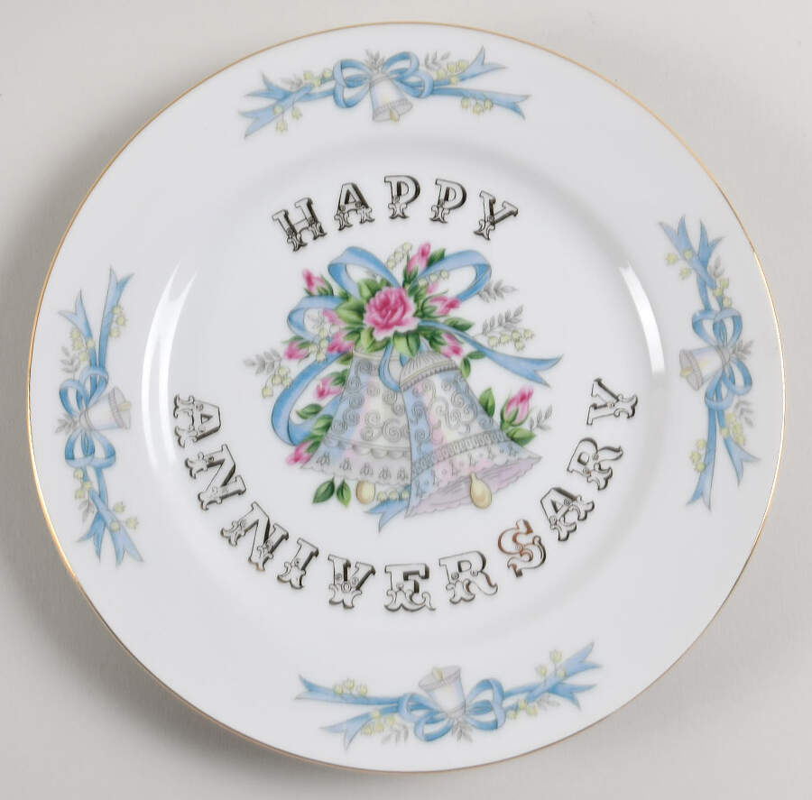 Anniversary Luncheon Plate by Lefton-1