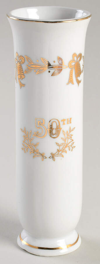 Anniversary 6" Bud Vase by Lefton-1
