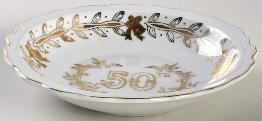 Anniversary Miniature Bowl for Pitcher & Bowl Set by Lefton-1