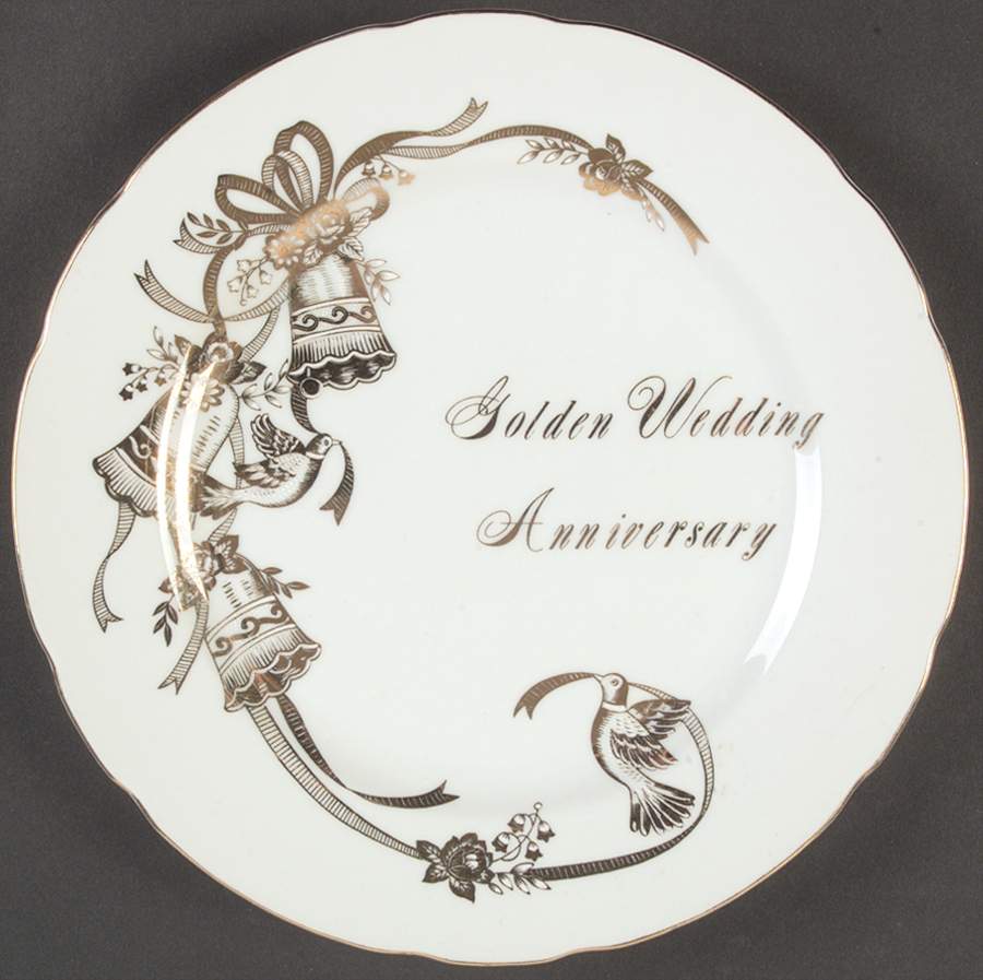Anniversary Luncheon Plate by Lefton-1