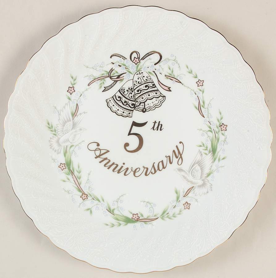 Anniversary Dinner Plate by Lefton-1