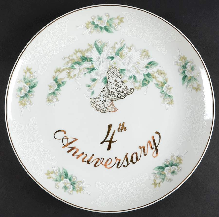 Anniversary Dinner Plate by Lefton-1